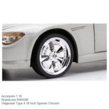 Accesoire 1:18 | BrandLess RIMS08 | Velgenset Type 4 18 Inch Spinner Chroom Accesoire 1:18 | BrandLess RIMS08 | Velgenset Type 4 18 Inch Spinner Chroom