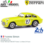 Modelauto 1:43 | Artmodel ART016 | Ferrari 166 Geel 1950 #27 France / Le Mans 24 Hours Modelauto 1:43 | Artmodel ART016 | Ferrari 166 Geel 1950 #27 France / Le Mans 24 Hours