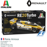 Bouwpakket 1:12 | Italeri 4707 | Renault RE20 Turbo | Renault F1 1970 #16 Bouwpakket 1:12 | Italeri 4707 | Renault RE20 Turbo | Renault F1 1970 #16