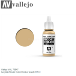 | Vallejo VAL 70847 | Acryllak Model Color Donker Zand #17ml | Vallejo VAL 70847 | Acryllak Model Color Donker Zand #17ml