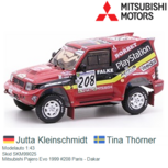 Modelauto 1:43 | Skid SKM99025 | Mitsubishi Pajero Evo 1999 #208 Paris - Dakar Modelauto 1:43 | Skid SKM99025 | Mitsubishi Pajero Evo 1999 #208 Paris - Dakar