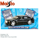 Modelauto 1:64 | Maisto 15473-S4 | Chrysler 300 C Hemi Zwart 2005 Modelauto 1:64 | Maisto 15473-S4 | Chrysler 300 C Hemi Zwart 2005