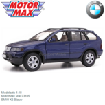 Modelauto 1:18 | MotorMax Max73105 | BMW X5 Blauw Modelauto 1:18 | MotorMax Max73105 | BMW X5 Blauw