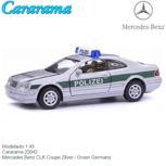 Modelauto 1:43 | Cararama 22042 | Mercedes Benz CLK Coupe Zilver / Groen Germany Modelauto 1:43 | Cararama 22042 | Mercedes Benz CLK Coupe Zilver / Groen Germany