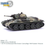 Militair 1:72 | Dragon Armor DRA60149 | T-34 /76 1st Motorized Rifle Division Camouflage 1940 Rusland / Moscow Militair 1:72 | Dragon Armor DRA60149 | T-34 /76 1st Motorized Rifle Division Camouflage 1940 Rusland / Moscow
