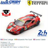 Modelauto 1:18 | Looksmart LS18LM027 | Ferrari 488 GTE EVO | AF Corse 2021 #51 France / Le Mans 24 Hours Modelauto 1:18 | Looksmart LS18LM027 | Ferrari 488 GTE EVO | AF Corse 2021 #51 France / Le Mans 24 Hours