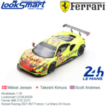 Modelauto 1:18 | Looksmart LS18LM029 | Ferrari 488 GTE EVO | Kessel Racing 2021 #57 France / Le Mans 24 Hours Modelauto 1:18 | Looksmart LS18LM029 | Ferrari 488 GTE EVO | Kessel Racing 2021 #57 France / Le Mans 24 Hours