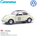 Modelauto 1:43 | Cararama 11840 | Volkswagen Beetle Wit /Creme #53 Modelauto 1:43 | Cararama 11840 | Volkswagen Beetle Wit /Creme #53