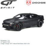 Modelauto 1:18 | GT Spirit GT301 | Dodge Charger SRT Hellcat Matt Black 2020 USA Modelauto 1:18 | GT Spirit GT301 | Dodge Charger SRT Hellcat Matt Black 2020 USA