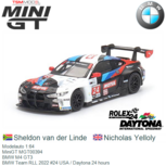 Modelauto 1:64 | MiniGT MGT00394 | BMW M4 GT3 | BMW Team RLL 2022 #24 USA / Daytona 24 hours Modelauto 1:64 | MiniGT MGT00394 | BMW M4 GT3 | BMW Team RLL 2022 #24 USA / Daytona 24 hours