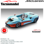 Modelauto 1:18 | Tecnomodel T18-EX09A | McLaren Elva Orange Blue Edition 2020 Modelauto 1:18 | Tecnomodel T18-EX09A | McLaren Elva Orange Blue Edition 2020