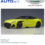 Modelauto 1:18 | Autoart 70295 | Aston Martin DBS Superleggera Lime Essence Modelauto 1:18 | Autoart 70295 | Aston Martin DBS Superleggera Lime Essence