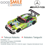 Modelauto 1:43 | Good Smile Company GSGR84686 | Mercedes AMG GT3 EVO | Goodsmile Racing Team UKYO 2022 #4 Japan / Okayama International Circuit Modelauto 1:43 | Good Smile Company GSGR84686 | Mercedes AMG GT3 EVO | Goodsmile Racing Team UKYO 2022 #4 Japan / Okayama International Circuit