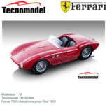 Modelauto 1:18 | Tecnomodel TM18246A | Ferrari 735S Autodrome press Red 1953 Modelauto 1:18 | Tecnomodel TM18246A | Ferrari 735S Autodrome press Red 1953