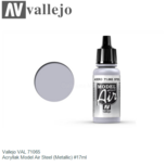 | Vallejo VAL 71065 | Acryllak Model Air Steel (Metallic) #17ml | Vallejo VAL 71065 | Acryllak Model Air Steel (Metallic) #17ml