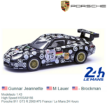 Modelauto 1:43 | High Speed HSSA9156 | Porsche 911 GT3 R 2000 #75 France / Le Mans 24 Hours Modelauto 1:43 | High Speed HSSA9156 | Porsche 911 GT3 R 2000 #75 France / Le Mans 24 Hours