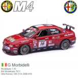 Modelauto 1:43 | M4 Modelcars 7011 | Alfa Romeo 156 GTA 2006 #16 Modelauto 1:43 | M4 Modelcars 7011 | Alfa Romeo 156 GTA 2006 #16