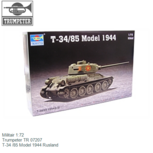 Militair 1:72 | Trumpeter TR 07207 | T-34 /85 Model 1944 Rusland Militair 1:72 | Trumpeter TR 07207 | T-34 /85 Model 1944 Rusland
