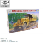 Militair 1:72 | Trumpeter TR 07203 | Half Track Sd.Kfz. 9 Famo 18t Militair 1:72 | Trumpeter TR 07203 | Half Track Sd.Kfz. 9 Famo 18t