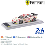Modelauto 1:43 | Gasoline GAS10083 | Ferrari F430 GT2 | GPC Sport 2007 #83 France / Le Mans 24 Hours Modelauto 1:43 | Gasoline GAS10083 | Ferrari F430 GT2 | GPC Sport 2007 #83 France / Le Mans 24 Hours