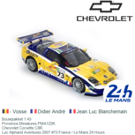 Bouwpakket 1:43 | Provence Miniatures PMA122K | Chevrolet Corvette C6R | Luc Alphand Aventures 2007 #73 France / Le Mans 24 Hours Bouwpakket 1:43 | Provence Miniatures PMA122K | Chevrolet Corvette C6R | Luc Alphand Aventures 2007 #73 France / Le Mans 24 Hours