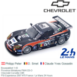 Bouwpakket 1:43 | Provence Miniatures PMA123-O | Chevrolet Corvette C6R | PSI Experience 2007 #70 France / Le Mans 24 Hours Bouwpakket 1:43 | Provence Miniatures PMA123-O | Chevrolet Corvette C6R | PSI Experience 2007 #70 France / Le Mans 24 Hours