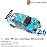 Bouwpakket 1:43 | Provence Miniatures PMA086K | Porsche 911 RSR | Seikel Motorsport 2005 #83 France / Le Mans 24 Hours Bouwpakket 1:43 | Provence Miniatures PMA086K | Porsche 911 RSR | Seikel Motorsport 2005 #83 France / Le Mans 24 Hours
