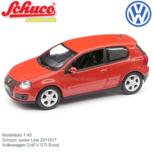 Modelauto 1:43 | Schuco Junior Line 3311017 | Volkswagen Golf V GTI Rood Modelauto 1:43 | Schuco Junior Line 3311017 | Volkswagen Golf V GTI Rood