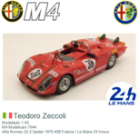 Modelauto 1:43 | M4 Modelcars 7044 | Alfa Romeo 33.3 Spider 1970 #38 France / Le Mans 24 Hours Modelauto 1:43 | M4 Modelcars 7044 | Alfa Romeo 33.3 Spider 1970 #38 France / Le Mans 24 Hours