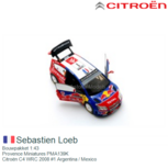 Bouwpakket 1:43 | Provence Miniatures PMA139K | Citroën C4 WRC 2008 #1 Argentina / Mexico Bouwpakket 1:43 | Provence Miniatures PMA139K | Citroën C4 WRC 2008 #1 Argentina / Mexico