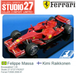 Bouwpakket 1:20 | Studio 27 ST27-FR2027 | Ferrari F2008 2008 #1 Bouwpakket 1:20 | Studio 27 ST27-FR2027 | Ferrari F2008 2008 #1