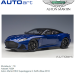 Modelauto 1:18 | Autoart 70294 | Aston Martin DBS Superleggera Q Zaffre Blue 2018 Modelauto 1:18 | Autoart 70294 | Aston Martin DBS Superleggera Q Zaffre Blue 2018