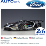Modelauto 1:18 | Autoart 81910 | Ford GT LMGTE-PRO Black 2019 #66 France / Le Mans 24 Hours Modelauto 1:18 | Autoart 81910 | Ford GT LMGTE-PRO Black 2019 #66 France / Le Mans 24 Hours