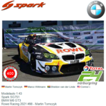 Modelauto 1:43 | Spark SG751 | BMW M6 GT3 | Rowe Racing 2021 #98 - Martin Tomczyk Modelauto 1:43 | Spark SG751 | BMW M6 GT3 | Rowe Racing 2021 #98 - Martin Tomczyk