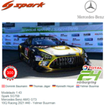 Modelauto 1:43 | Spark SG759 | Mercedes Benz AMG GT3 | 10Q Racing 2021 #40 - Yelmer Buurman Modelauto 1:43 | Spark SG759 | Mercedes Benz AMG GT3 | 10Q Racing 2021 #40 - Yelmer Buurman