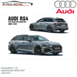Bouwpakket 1:24 | Alpha Model AM02-0027 | Audi RS4 Bouwpakket 1:24 | Alpha Model AM02-0027 | Audi RS4