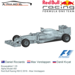 Bouwpakket 1:20 | Alpha Model AM | Red Bull Racing RB12 2016 - Max Verstappen Bouwpakket 1:20 | Alpha Model AM | Red Bull Racing RB12 2016 - Max Verstappen