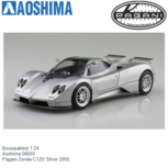 Bouwpakket 1:24 | Aoshima 06000 | Pagani Zonda C12S Silver 2000 Bouwpakket 1:24 | Aoshima 06000 | Pagani Zonda C12S Silver 2000
