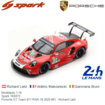 Modelauto 1:18 | Spark 18S673 | Porsche GT Team 911 RSR-19 2020 #91 - Richard Lietz Modelauto 1:18 | Spark 18S673 | Porsche GT Team 911 RSR-19 2020 #91 - Richard Lietz