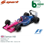 Modelauto 1:43 | Spark S7444 | Brabham BT60B 1992 - Damon Hill Modelauto 1:43 | Spark S7444 | Brabham BT60B 1992 - Damon Hill