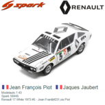 Modelauto 1:43 | Spark S6445 | Renault 17 White 1973 #5 - Jean François Piot Modelauto 1:43 | Spark S6445 | Renault 17 White 1973 #5 - Jean François Piot