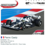 Modelauto 1:43 | Minichamps 417220110 | Alpha Tauri AT03 | Scuderia AlphaTauri 2022 #10 - Pierre Gasly Modelauto 1:43 | Minichamps 417220110 | Alpha Tauri AT03 | Scuderia AlphaTauri 2022 #10 - Pierre Gasly