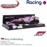 Modelauto 1:43 | Minichamps 417200527 | BWT Racing Point RP20 2020 #27 - Nico Hulkenberg Modelauto 1:43 | Minichamps 417200527 | BWT Racing Point RP20 2020 #27 - Nico Hulkenberg