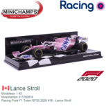Modelauto 1:43 | Minichamps 417200818 | Racing Point F1 Team RP20 2020 #18 - Lance Stroll Modelauto 1:43 | Minichamps 417200818 | Racing Point F1 Team RP20 2020 #18 - Lance Stroll