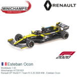 Modelauto 1:43 | Minichamps 417201631 | Renault DP World F1 Team R.S.20 2020 #38 - Esteban Ocon Modelauto 1:43 | Minichamps 417201631 | Renault DP World F1 Team R.S.20 2020 #38 - Esteban Ocon