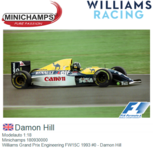 Modelauto 1:18 | Minichamps 180930000 | Williams Grand Prix Engineering FW15C 1993 #0 - Damon Hill Modelauto 1:18 | Minichamps 180930000 | Williams Grand Prix Engineering FW15C 1993 #0 - Damon Hill