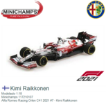 Modelauto 1:18 | Minichamps 117210107 | Alfa Romeo Racing Orlen C41 2021 #7 - Kimi Raikkonen Modelauto 1:18 | Minichamps 117210107 | Alfa Romeo Racing Orlen C41 2021 #7 - Kimi Raikkonen