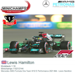 Modelauto 1:18 | Minichamps 110212144 | Mercedes AMG Formula One Team W12 E Performance 2021 #44 - Lewis Hamilton Modelauto 1:18 | Minichamps 110212144 | Mercedes AMG Formula One Team W12 E Performance 2021 #44 - Lewis Hamilton