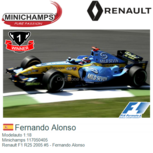 Modelauto 1:18 | Minichamps 117050405 | Renault F1 R25 2005 #5 - Fernando Alonso Modelauto 1:18 | Minichamps 117050405 | Renault F1 R25 2005 #5 - Fernando Alonso