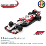 Modelauto 1:18 | Minichamps 117210199 | Alfa Romeo Orlen Formula One Team C41 2021 #99 - Antonio Giovinazzi Modelauto 1:18 | Minichamps 117210199 | Alfa Romeo Orlen Formula One Team C41 2021 #99 - Antonio Giovinazzi